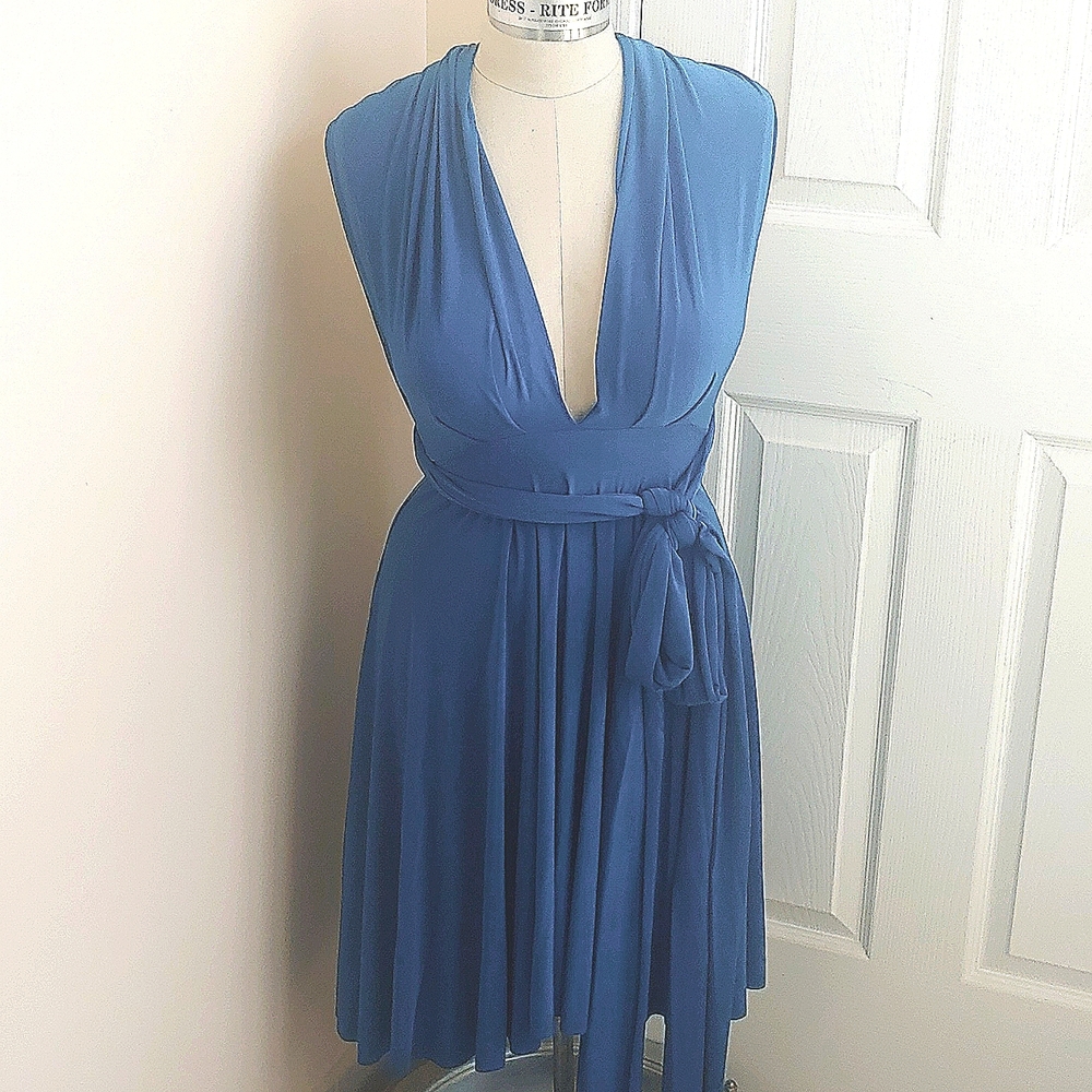 Teal Wrap Dress